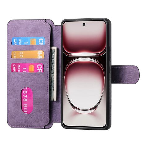 CASENEO For Oppo Reno12 5G (Global) Magnetic Case  Detachable Leather Phone Wallet Cover