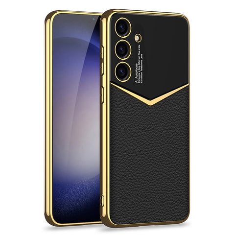 GKK For Samsung Galaxy S25 Cases Electroplating PU + PC + TPU Phone Cover