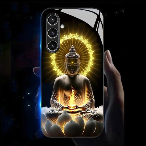 For Samsung Galaxy S25+ Case Call Flash Series Pattern Printing Tempered Glass + TPU Combo Phone Case