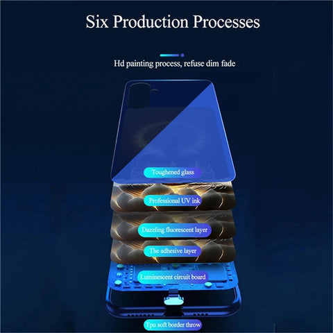 For Samsung Galaxy S25+ Case Call Flash Series Pattern Printing Tempered Glass + TPU Combo Phone Case