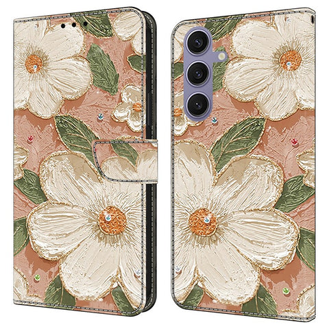 For Samsung Galaxy S25+  /  S24+ Case Pattern Printing Anti-Drop Leather Flip Wallet Phone Cover