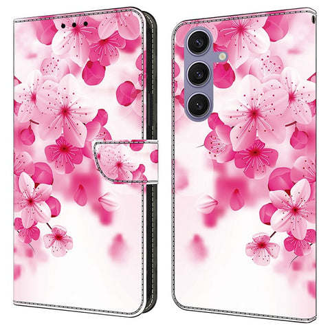 For Samsung Galaxy S25+  /  S24+ Case Pattern Printing Anti-Drop Leather Flip Wallet Phone Cover