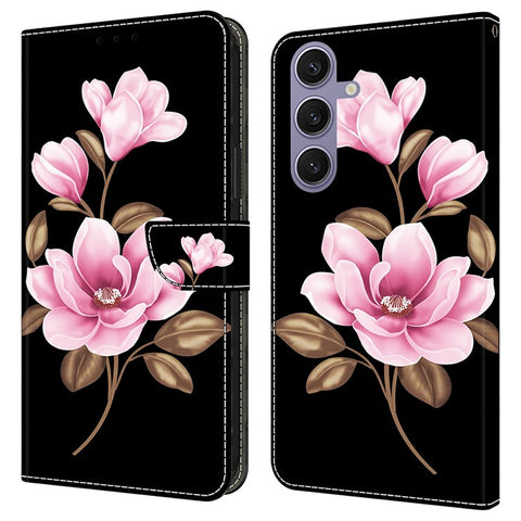 For Samsung Galaxy S25+  /  S24+ Case Pattern Printing Anti-Drop Leather Flip Wallet Phone Cover