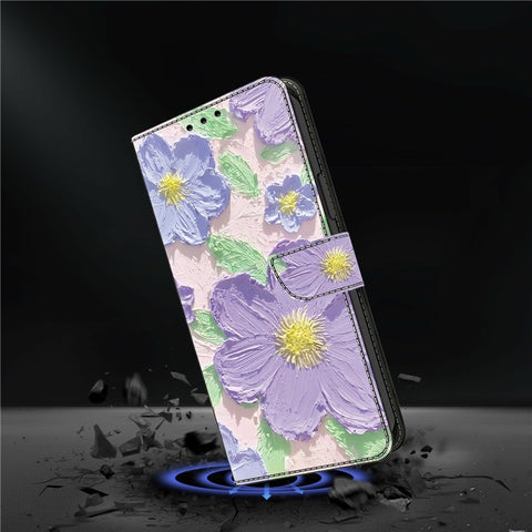 For Samsung Galaxy S24 Ultra Case Pattern Printing Anti-Drop Leather Flip Wallet Phone Cover