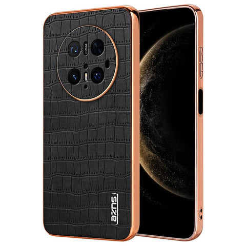 AZNS For Huawei Mate 70 Pro / 70 Pro+ Case Electroplating Crocodile Texture PU + TPU Phone Cover