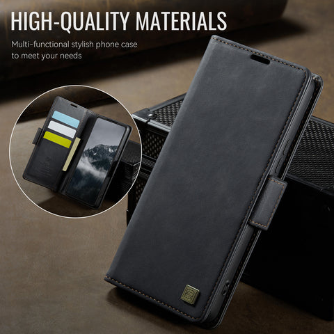 AUTSPACE For Samsung Galaxy S21 Ultra 5G Case  A11 RFID Blocking Retro Leather Cell Phone Wallet Cover