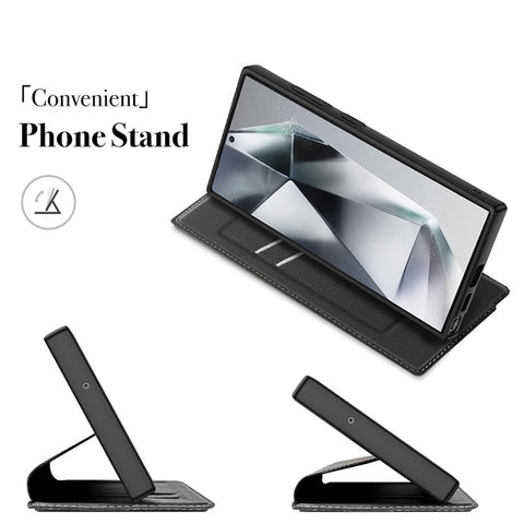 For Samsung Galaxy S24 Case Magnetic Closure Card Slot Leather Flip Phone Cover