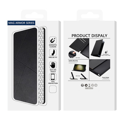 For Samsung Galaxy S24 Case Magnetic Closure Card Slot Leather Flip Phone Cover