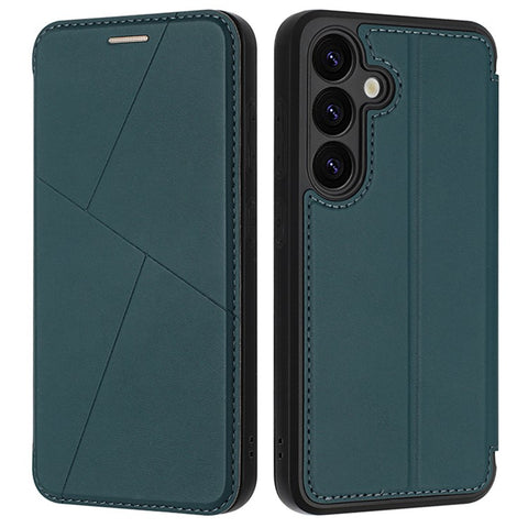 For Samsung Galaxy S24+ Case Magnetic Closure Card Slot Leather Flip Phone Cover