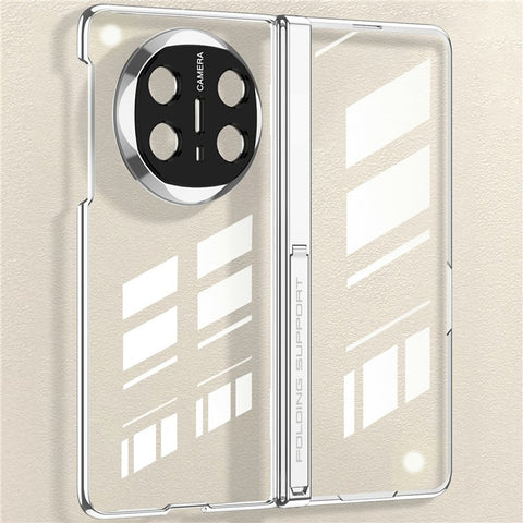 GKK For Huawei Mate X6 Case Ultra Clear Magnetic Hinge PC + Tempered Glass Phone Cover