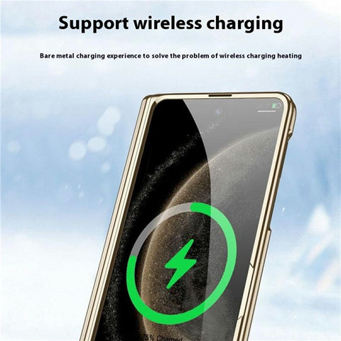 GKK For Huawei Mate X6 Case Ultra Clear Magnetic Hinge PC + Tempered Glass Phone Cover