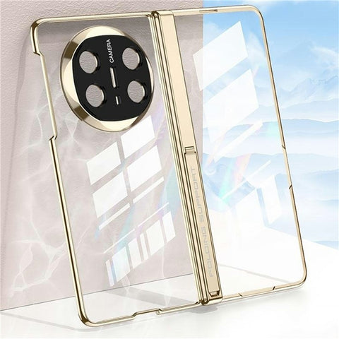 GKK For Huawei Mate X6 Case Ultra Clear Magnetic Hinge PC + Tempered Glass Phone Cover