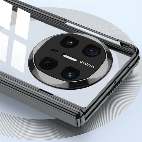 GKK For Huawei Mate X6 Case Ultra Clear Magnetic Hinge PC + Tempered Glass Phone Cover