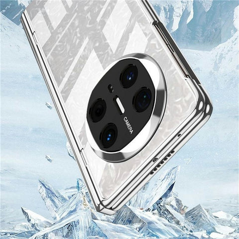 GKK For Huawei Mate X6 Case Ultra Clear Magnetic Hinge PC + Tempered Glass Phone Cover