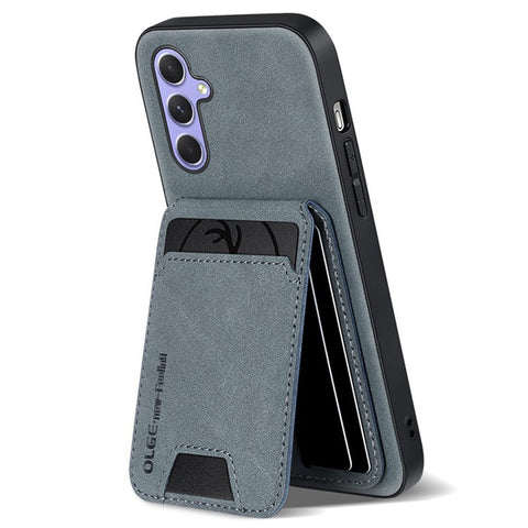 For Samsung Galaxy S25 Case Card Holder Kickstand Anti Drop PC + TPU + PU Leather Back Cover