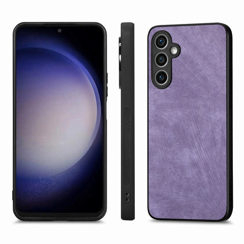 For Samsung Galaxy S23 FE Case Shockproof Slim Retro Leather Phone Back Cover