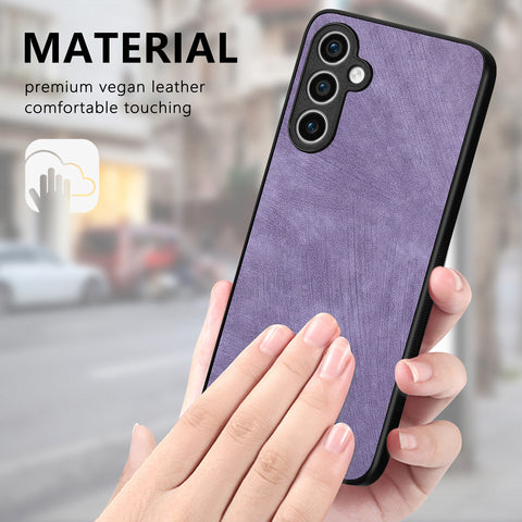 For Samsung Galaxy S23 FE Case Shockproof Slim Retro Leather Phone Back Cover