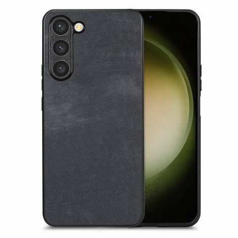 For Samsung Galaxy S22 5G Case Shockproof Slim Retro Leather Phone Back Cover