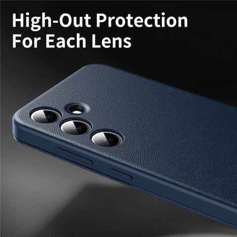 For Samsung Galaxy S25 Case with Card Holder Smart View Window PU Leather+PC+TPU Phone Cover