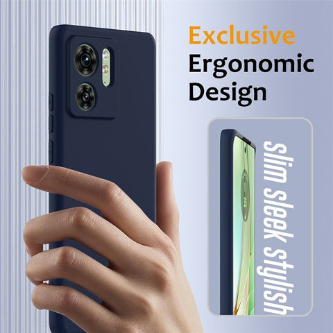 For Motorola Edge (2023) 5G Magnetic Case Liquid Silicone Phone Cover with Lanyard