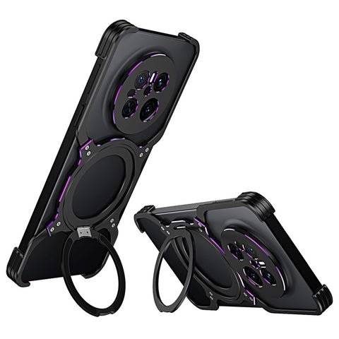 For Huawei Mate 70 Kickstand Case Metal Bumper Magnetic Phone Cover