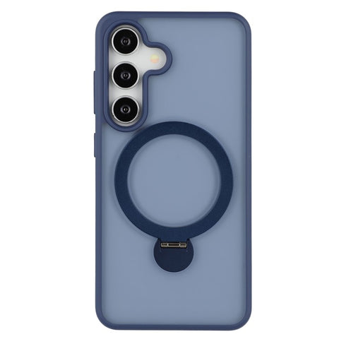 For Samsung Galaxy S25 Magnetic Case Rotary Ring Kickstand TPU + PC Phone Cover