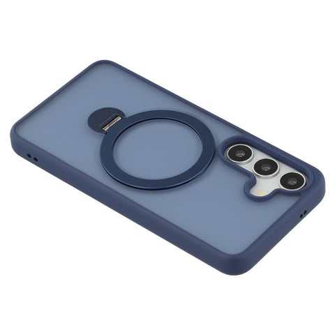 For Samsung Galaxy S25 Magnetic Case Rotary Ring Kickstand TPU + PC Phone Cover