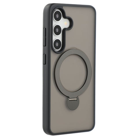 For Samsung Galaxy S25 Magnetic Case Rotary Ring Kickstand TPU + PC Phone Cover