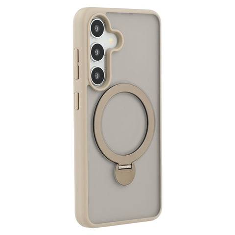 For Samsung Galaxy S25 Magnetic Case Rotary Ring Kickstand TPU + PC Phone Cover
