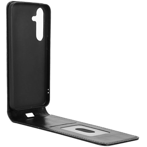 For Samsung Galaxy S24+ Case with Card Slot Magnetic Vertical Flip Leather Phone Cover