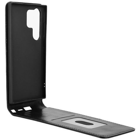 For Samsung Galaxy S24 Ultra Case with Card Slot Magnetic Vertical Flip Leather Phone Cover
