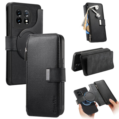 CASENEO For OnePlus 11 5G Case  MW-02 Detachable Magnetic Leather Flip Phone Cover