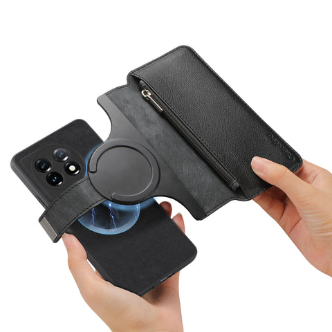CASENEO For OnePlus 11 5G Case  MW-02 Detachable Magnetic Leather Flip Phone Cover