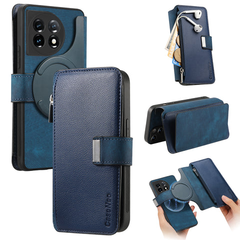 CASENEO For OnePlus 11 5G Case  MW-02 Detachable Magnetic Leather Flip Phone Cover
