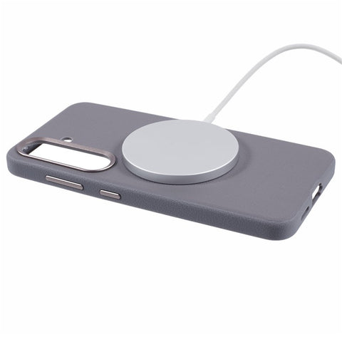 X-LEVEL For Samsung	Galaxy S25 Magnetic Case PU Leather Hard PC Phone Cover
