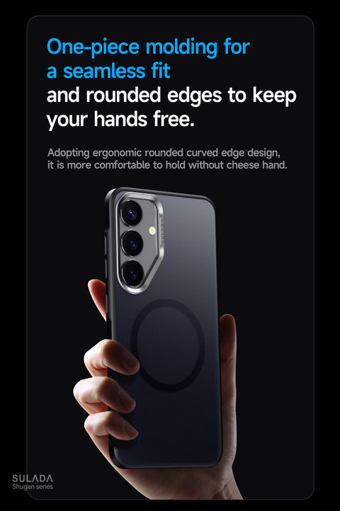 SULADA For Samsung Galaxy S25 Magnetic Case PC + TPU Phone Cover