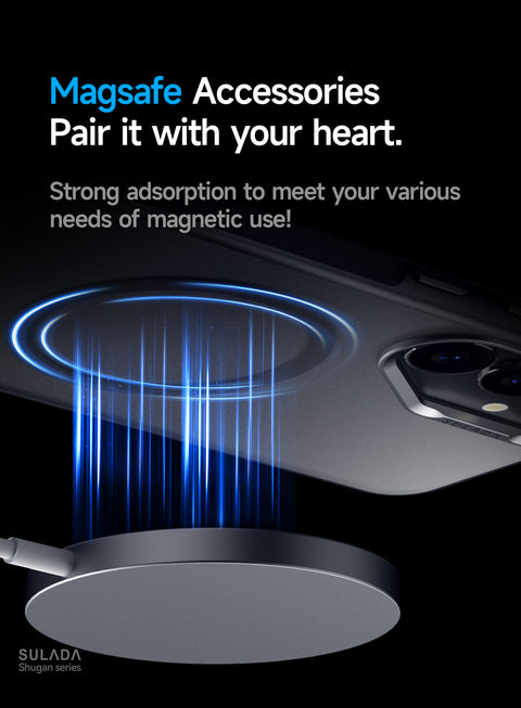 SULADA For Samsung Galaxy S25 Magnetic Case PC + TPU Phone Cover