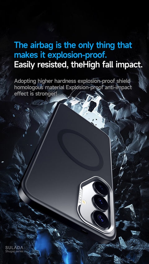 SULADA For Samsung Galaxy S25 Magnetic Case PC + TPU Phone Cover