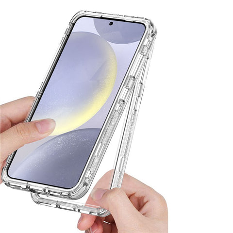 For Samsung Galaxy S25  /  S24 Case Anti Scratch Acrylic TPU Clear Phone Cover