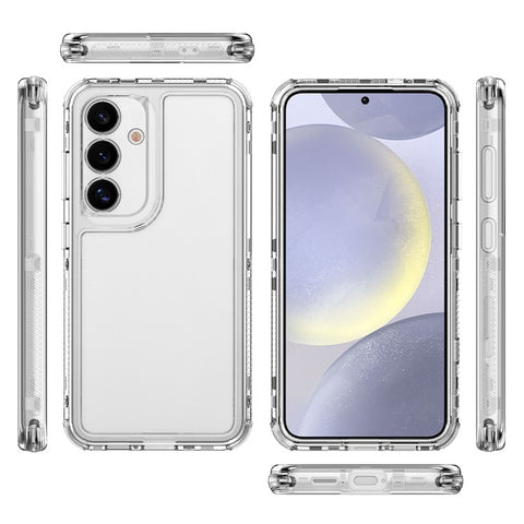 For Samsung Galaxy S25  /  S24 Case Anti Scratch Acrylic TPU Clear Phone Cover