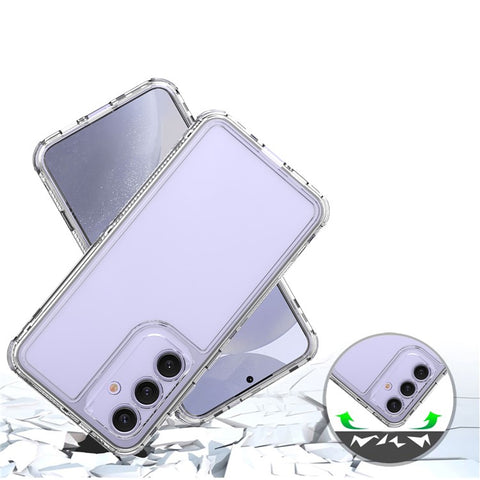For Samsung Galaxy S25+  /  S24+ Case Anti Scratch Acrylic TPU Clear Phone Cover