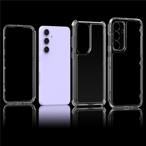 For Samsung Galaxy S25+  /  S24+ Case Anti Scratch Acrylic TPU Clear Phone Cover