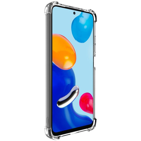 IMAK UX-4 Series For Xiaomi Redmi Note 11 4G  /  11S 4G Case Straight Frame Four Corner Shockproof Clear TPU Cover