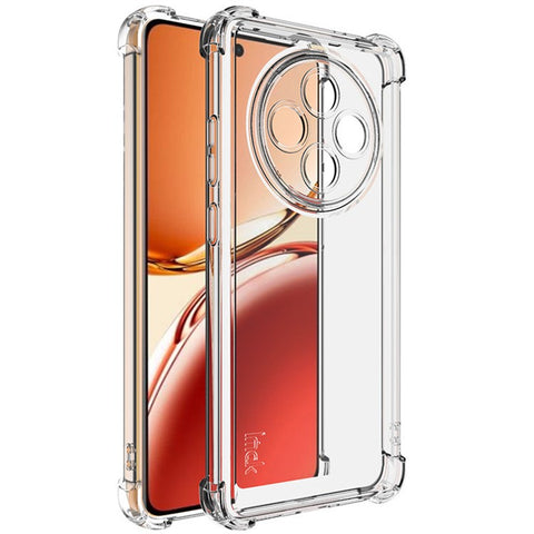 IMAK UX-4 Series For Oppo Reno12 FS 5G / Reno12 F 5G / F27 5G Case Straight Frame Four Corner Shockproof Clear TPU Cover