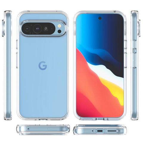 For Google Pixel 9 Pro Case PC + TPU Shockproof Clear Phone Cover