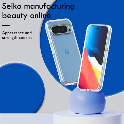 For Google Pixel 9 Pro Case PC + TPU Shockproof Clear Phone Cover