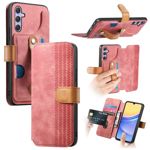 For Samsung Galaxy S23 FE Case Wallet Retro Leather Phone Cover with Wristband Kickstand