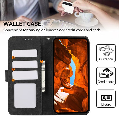 ABEEL Leather Case For OnePlus 13R 5G  /  Ace 5 5G  /  Ace 5 Pro 5G Color Splicing Flip Phone Cover RFID Blocking