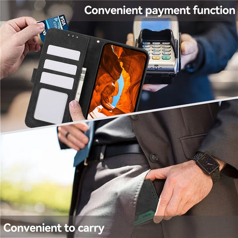 ABEEL Leather Case For OnePlus 13R 5G  /  Ace 5 5G  /  Ace 5 Pro 5G Color Splicing Flip Phone Cover RFID Blocking