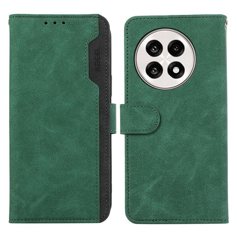 ABEEL Leather Case For OnePlus 13R 5G  /  Ace 5 5G  /  Ace 5 Pro 5G Color Splicing Flip Phone Cover RFID Blocking